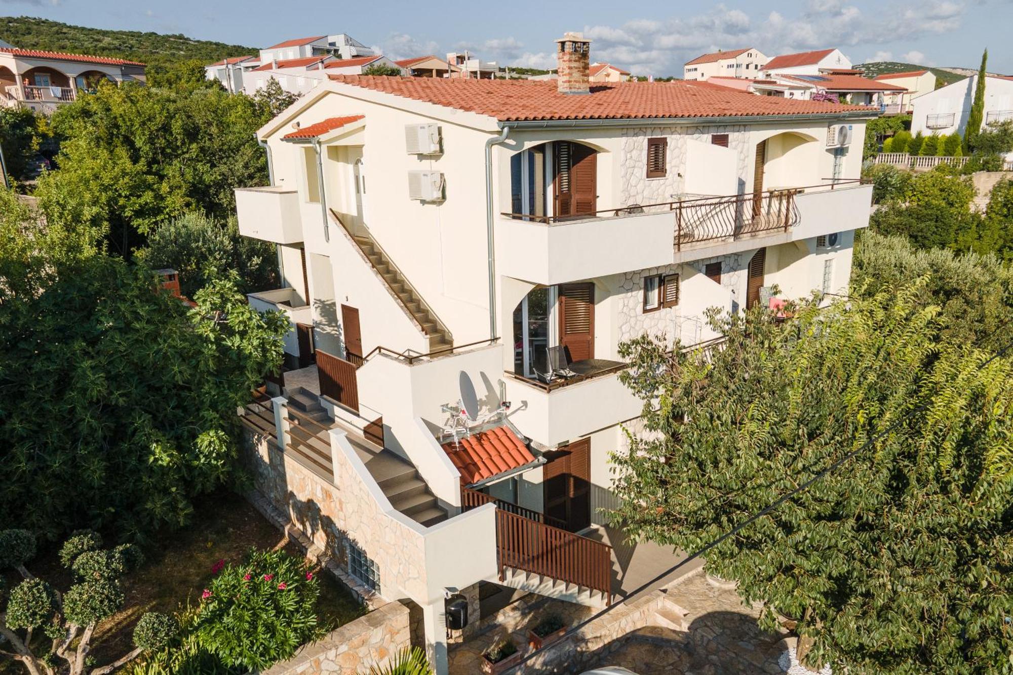 Apartment Big Blue Maslenica Bagian luar foto
