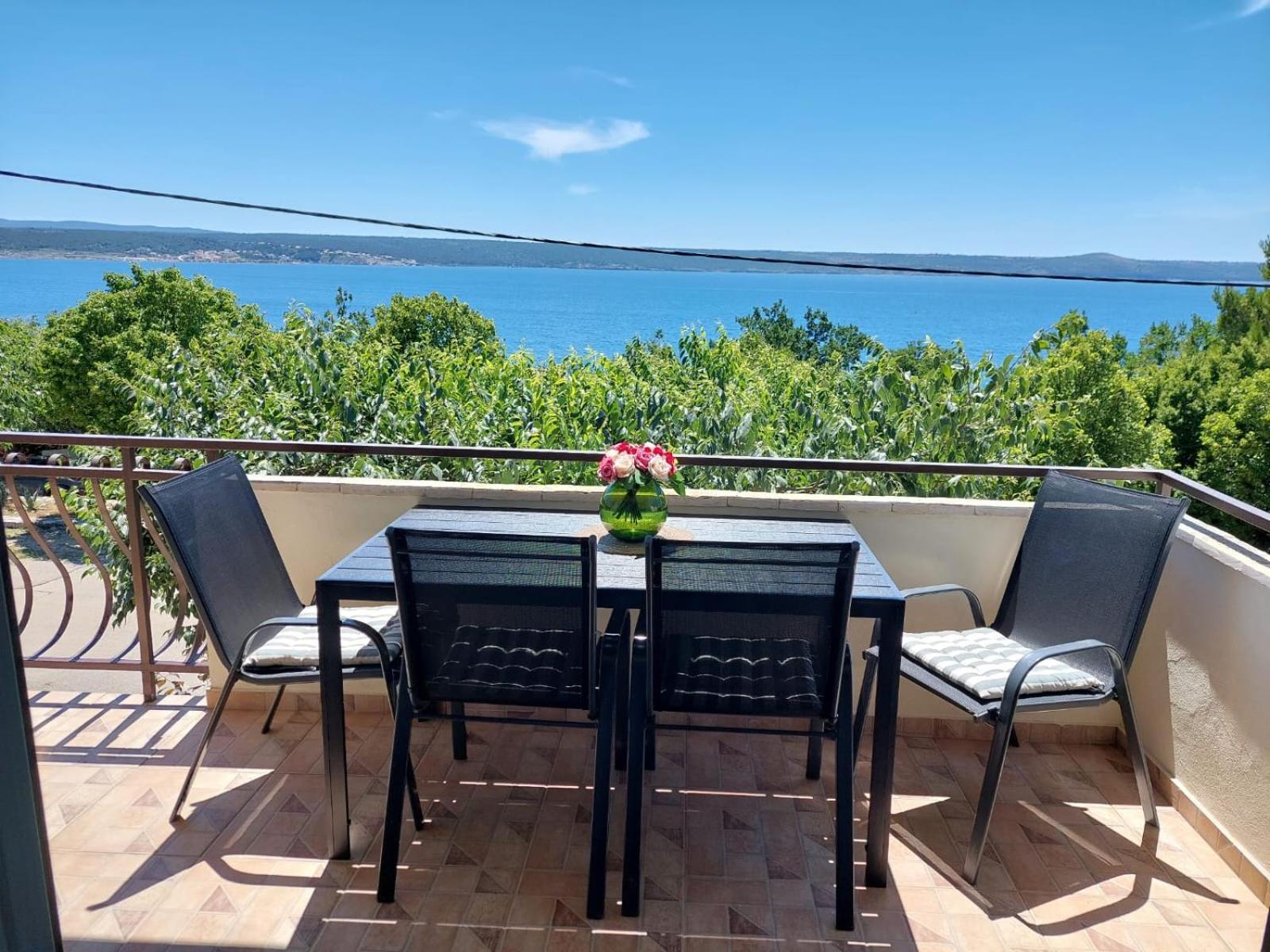 Apartment Big Blue Maslenica Bagian luar foto